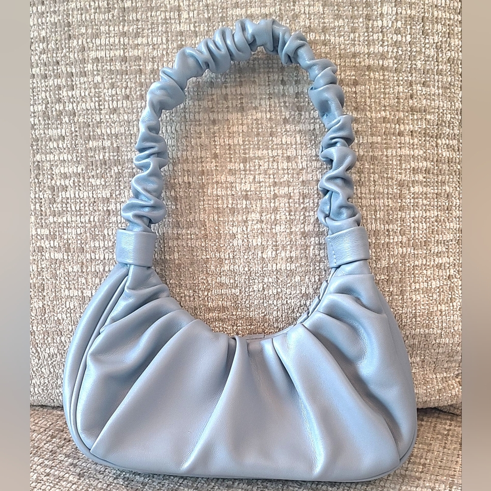 Used Once!- URBAN EXPRESSIONS -Cute Powder Blue Women's Bag- Snap Closure. - Picture 1 of 6